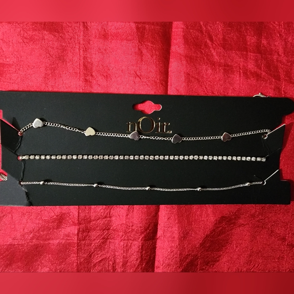 Extended length silver anklets